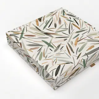 Bodenkissen Vintage Pinselstriche Streifen