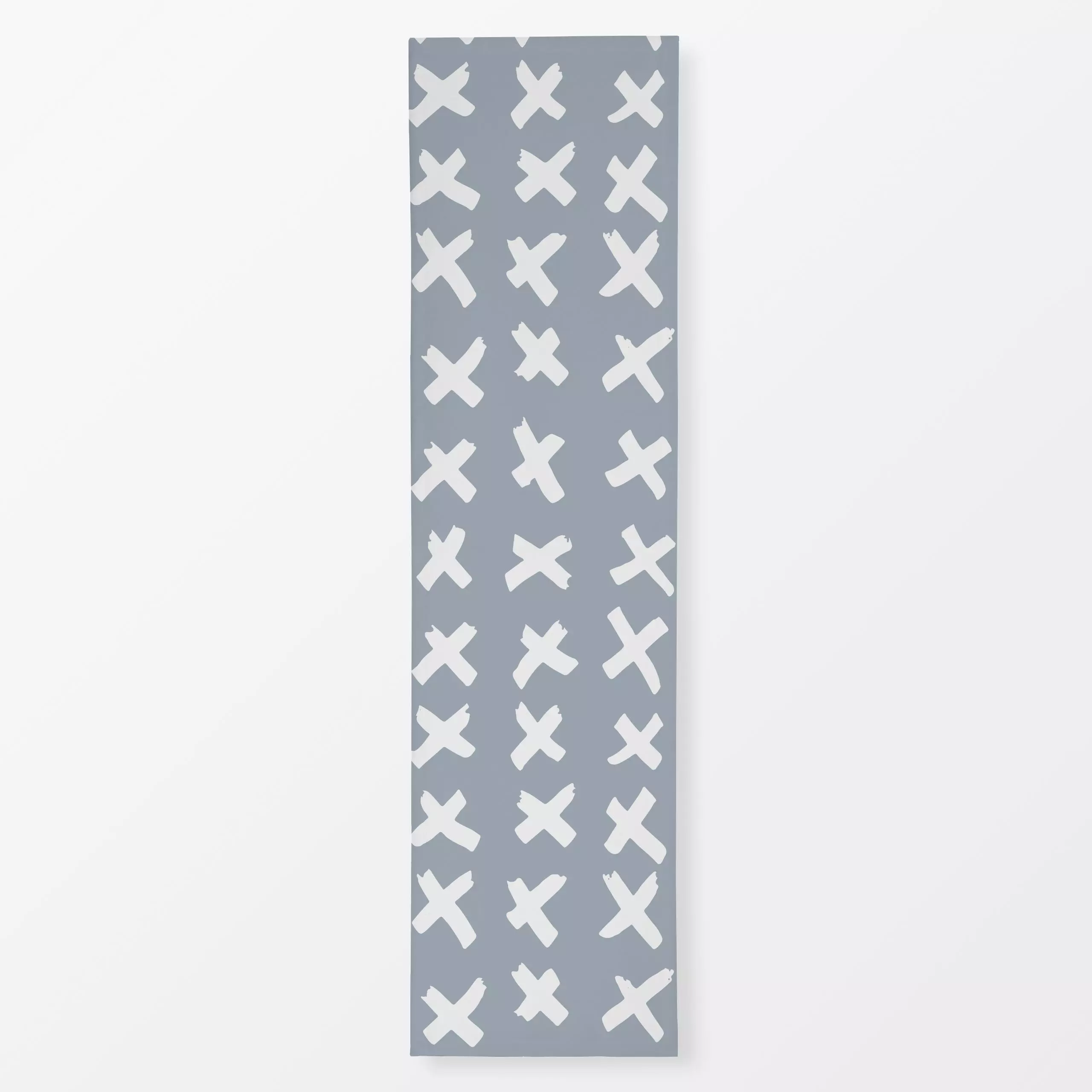 Tischläufer Weiße Kreuzchen - Symbole & Muster - von „Uta Naumann"; boho, minimal, Winter, Herbst, kreuz, minimalistisch, Bo...