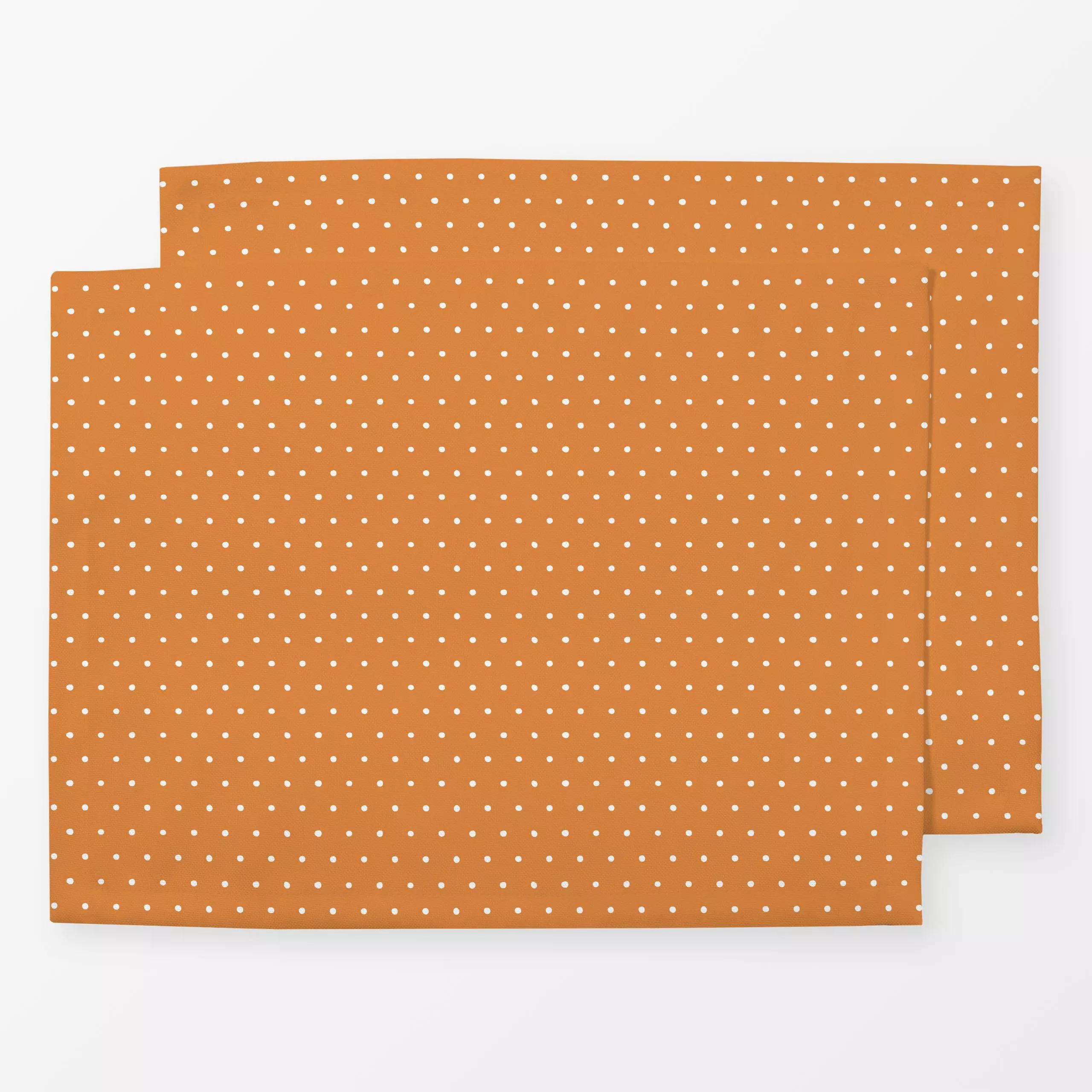 Tischset Tiny Dots deep yellow - Symbole & Muster - von „Kathrin Woo"; Punkte, Dots, Sommer, Herbst, gepunktet, Sommerlich, ...