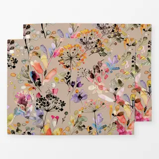 Tischset Spring Sun Wild Grasses Beige