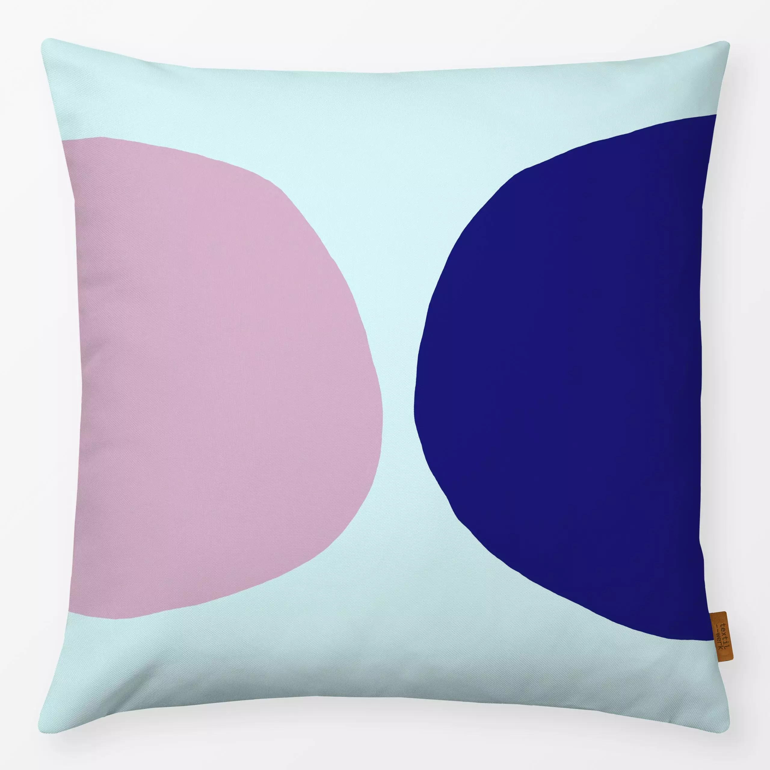 Kissen Giant Stones rose blue - Sommer, Symbole & Muster - von „Iris Knabenschuh Textildesign"; Kinder, Punkte, Meer, Strand...