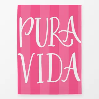 Geschirrtuch Pink Summer Pura Vida Stripes