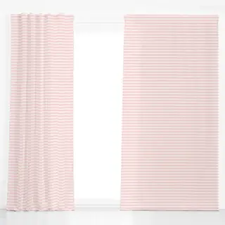 Dekovorhang Streifen Beige Rosa