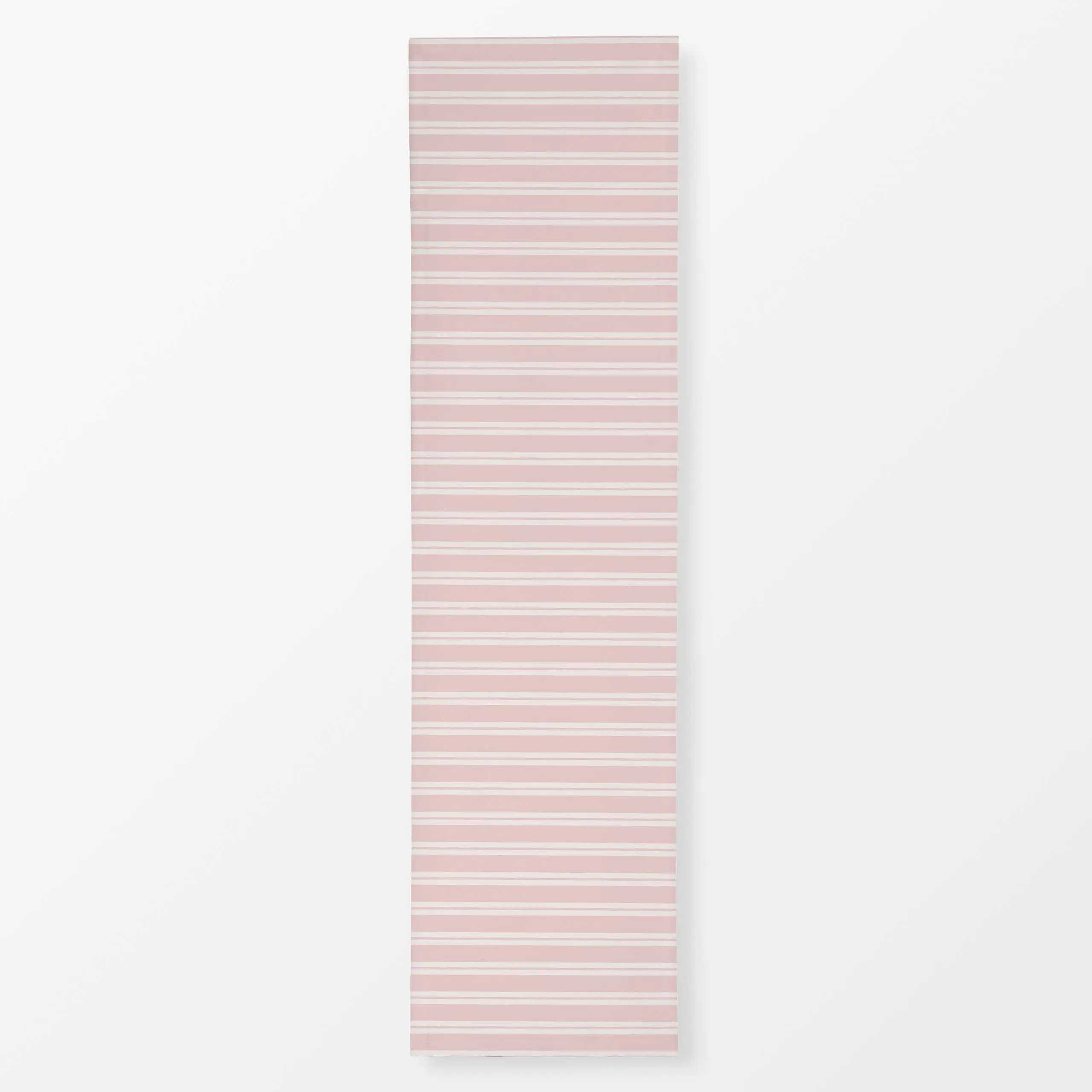 Tischläufer Streifen Beige Rosa, gemustert, Sommer, von Kathrin Woo