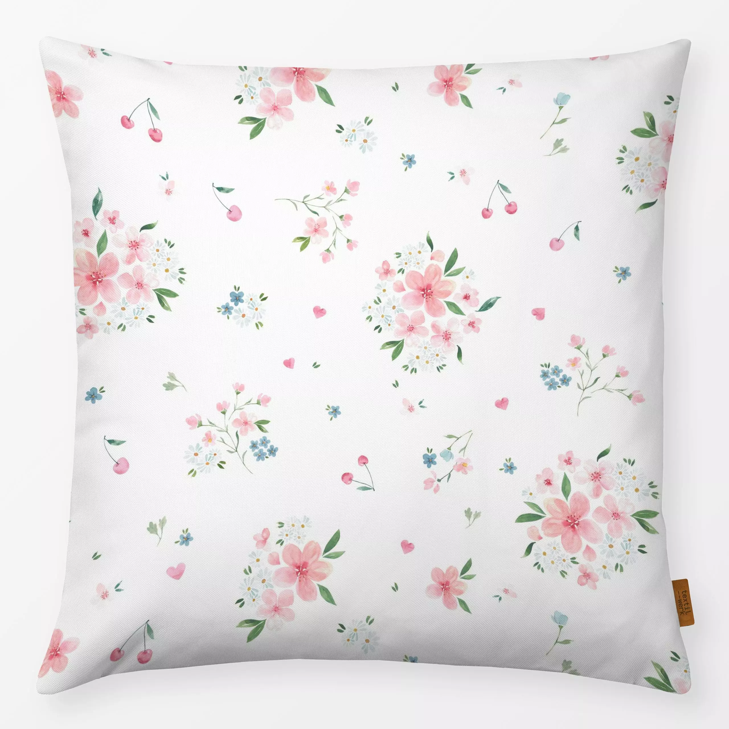 Kissen Kirsch Blüten Traum weiß - Blumen & Florales, Frühling, Anlässe, Ostern - von „Katrin Graff"