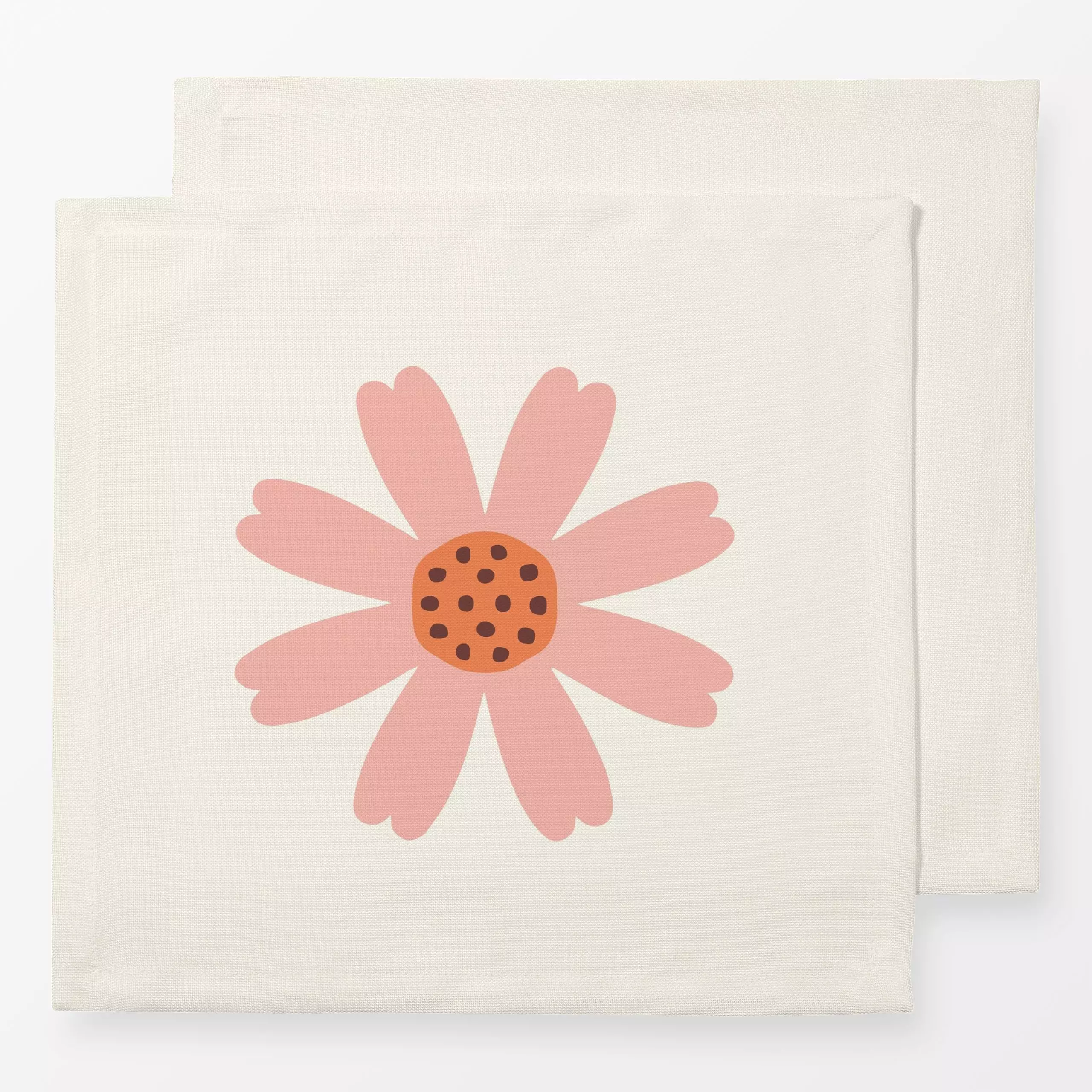Servietten Blume Frühling beige rosa rot - Blumen & Florales, Frühling, Symbole & Muster - von „Kathrin Woo"; minimal, Blume...