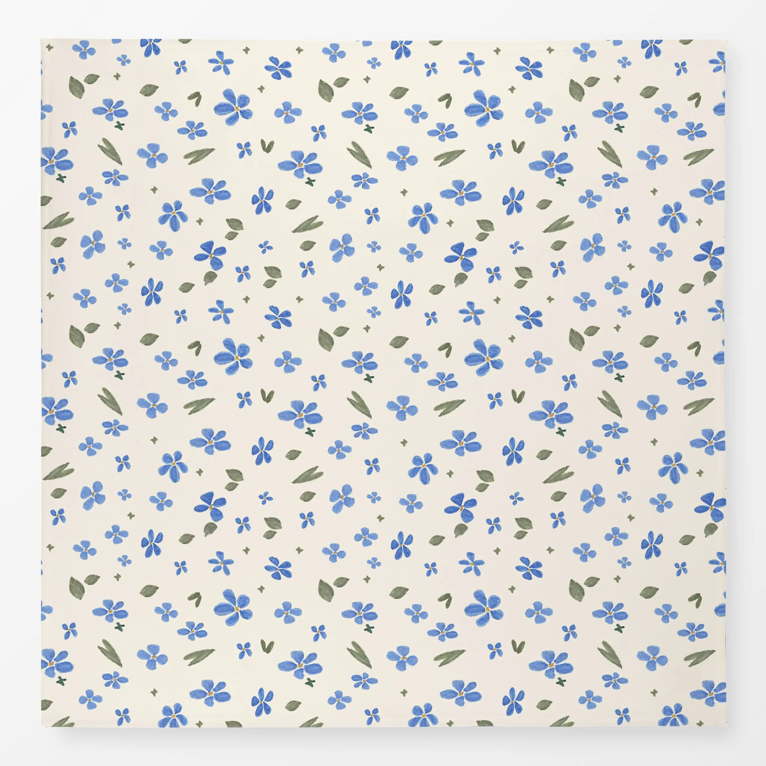 Tischdecke Bloom in Blue, Blumen, Sommer, von Miriam Dück