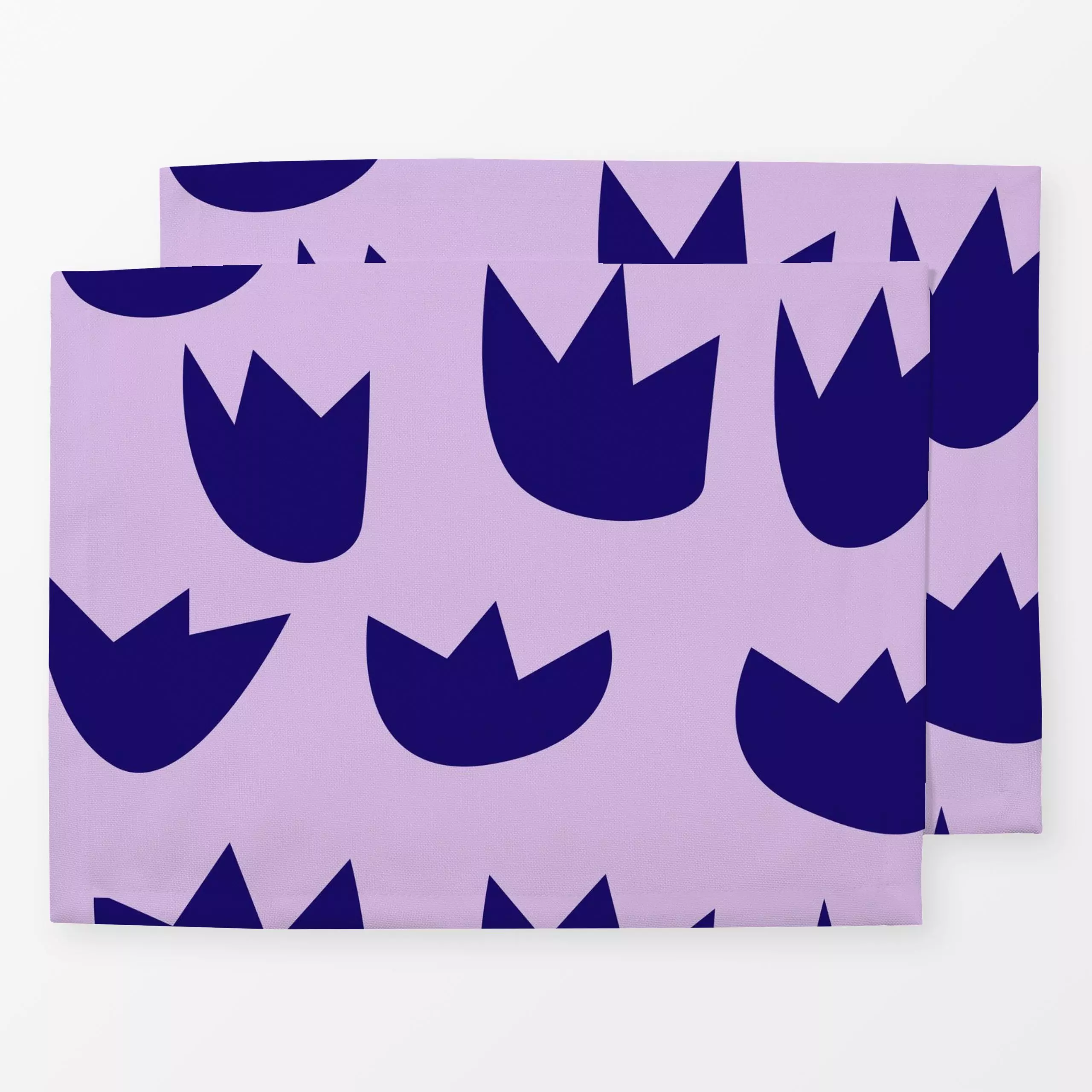 Tischset Tulpen flieder - Blumen & Florales - von „Helena Ravenne Illustration & Design"; Natur, Blumen, Garten, Tulpen, Blü...