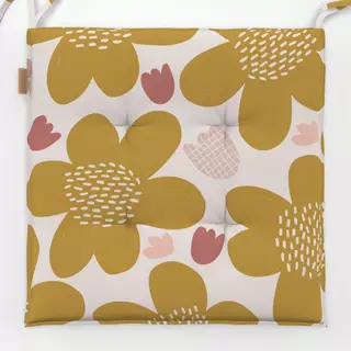 Sitzkissen Retro Blumenmuster