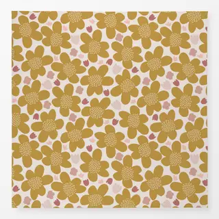 Tischdecke Retro Blumenmuster