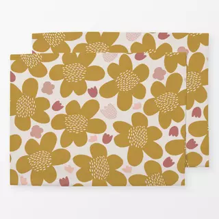 Tischset Retro Blumenmuster