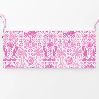 Bankauflage Boho Beach Pink White