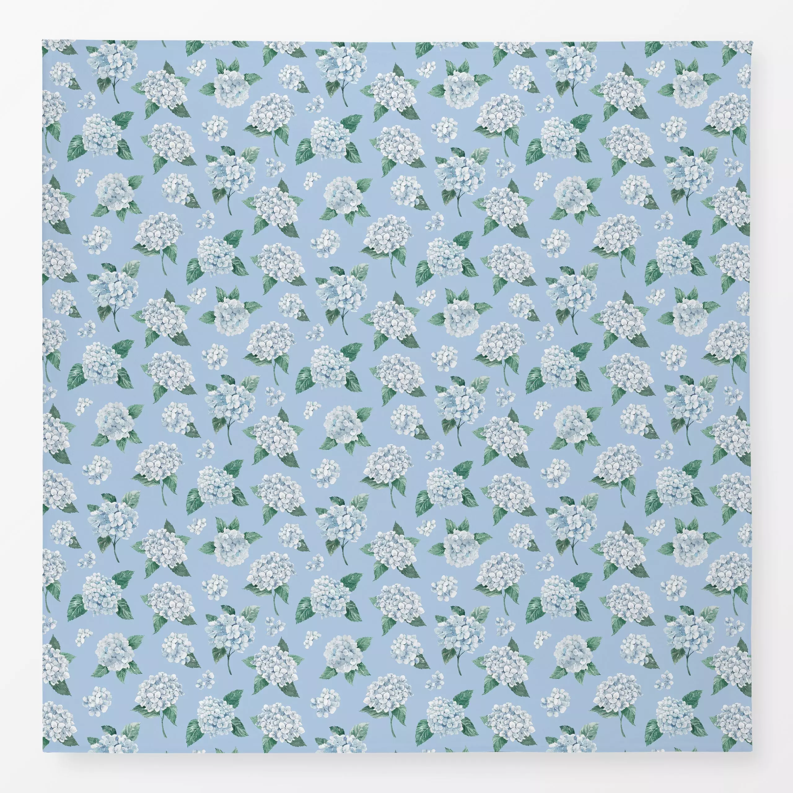 Tischdecke Blaue Hortensien - Blumen & Florales, Symbole & Muster, Pflanzen & Botanik - von „Katrin Graff“; Garten, Sommerbl...