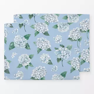 Tischset Blaue Hortensien