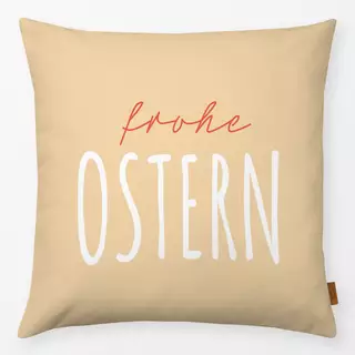 Kissen Frohe Ostern gelb