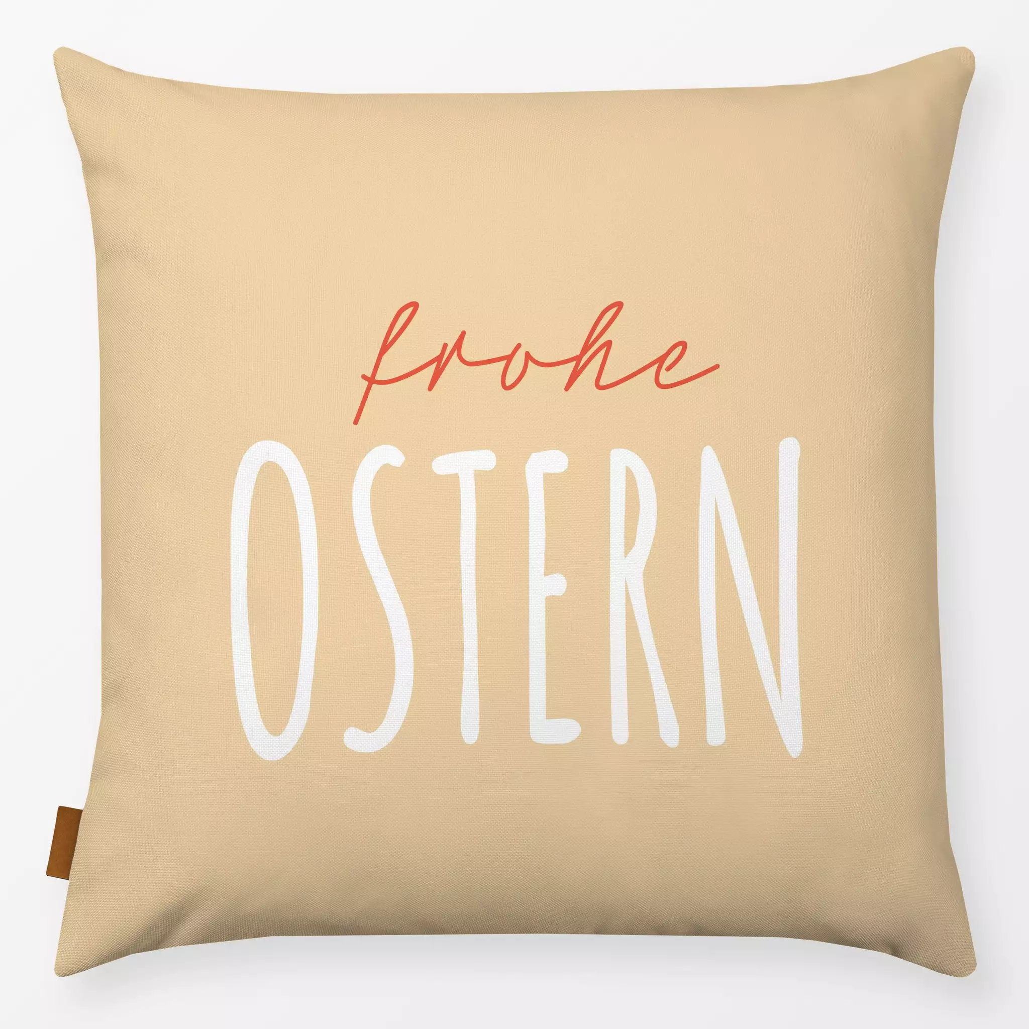 Kissen Frohe Ostern gelb Frohe Ostern gelb