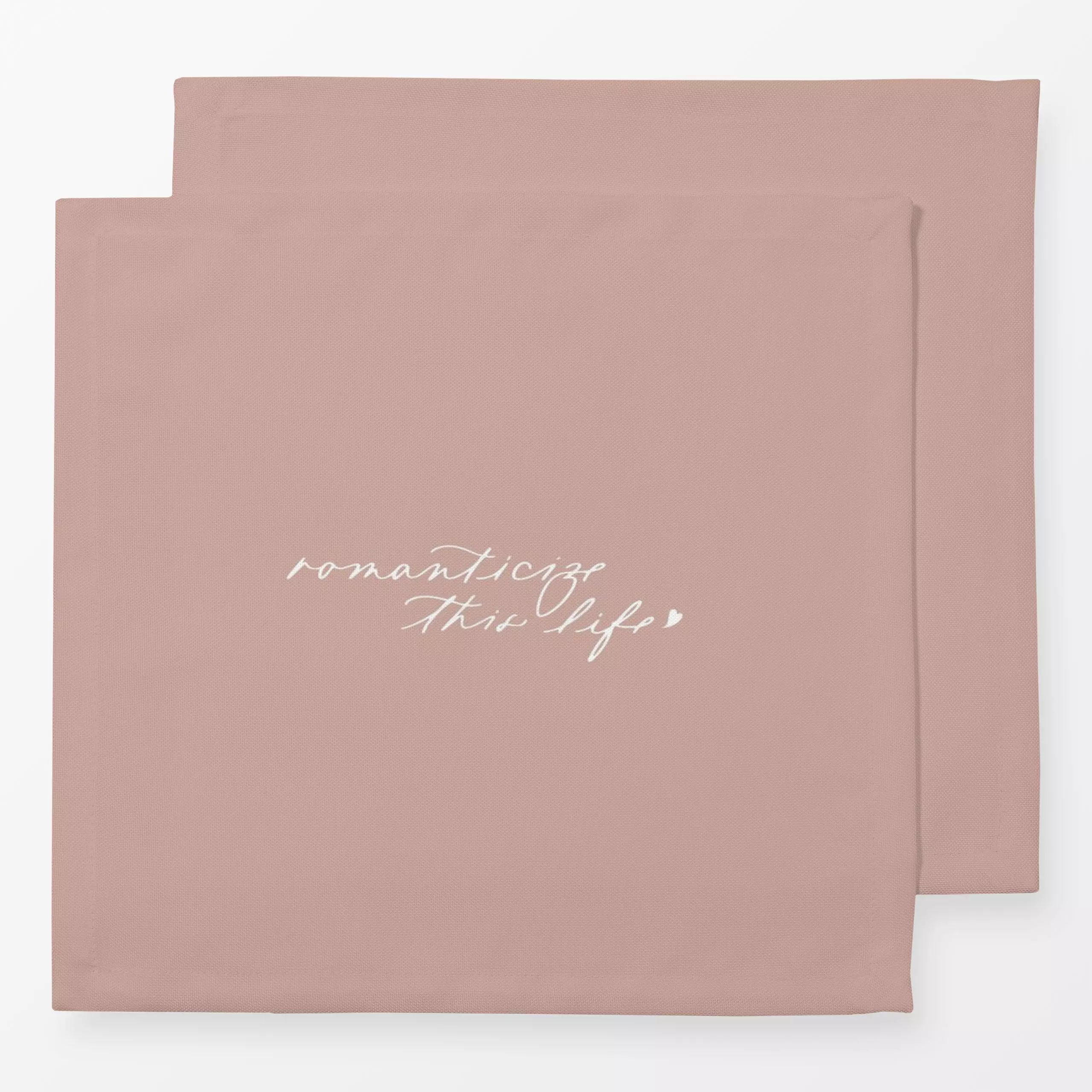 Servietten romanticize this life - Liebe, Romantik & Pride, Sprüche & Schriftzüge - von „youdiful"; landhaus, romantisch, Ro...