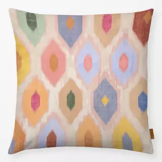 Kissen Rhombus Ikat Colorful