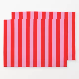 Tischset Hej cutie pie! Pattern Red