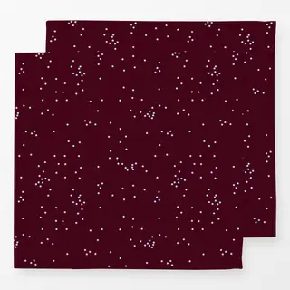 Servietten gestreute Punkte Burgundy
