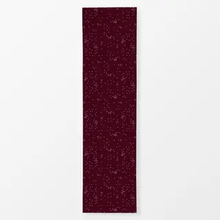 Tischläufer gestreute Punkte Burgundy