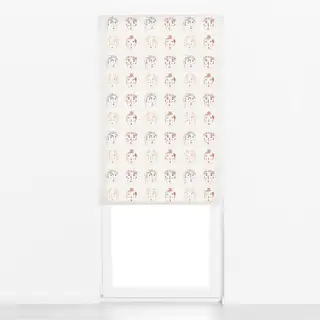 Raffrollo Malerei Gesichter Kreide