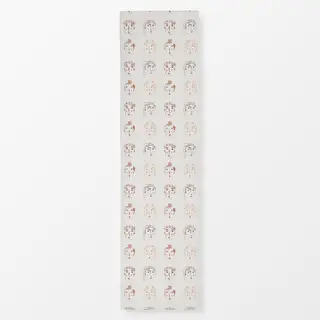 Tischläufer Malerei Gesichter Kreide