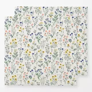 Servietten Wild Flowers Offwhite