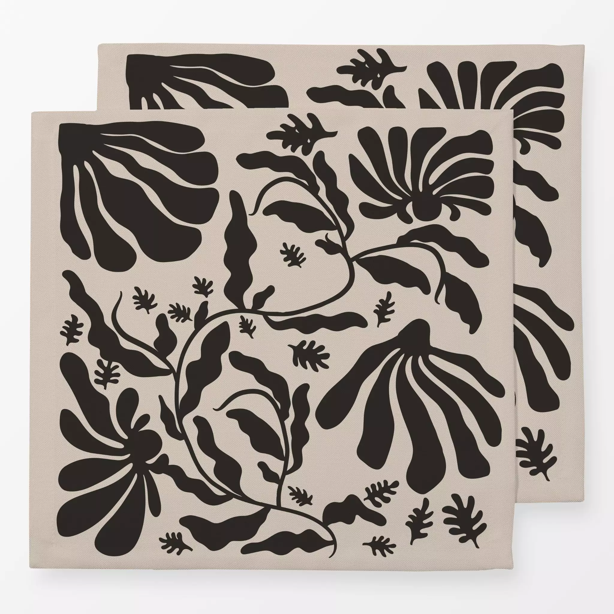 Servietten Blockprint Sommer Blumen 2 Blockprint Sommer Blumen 2