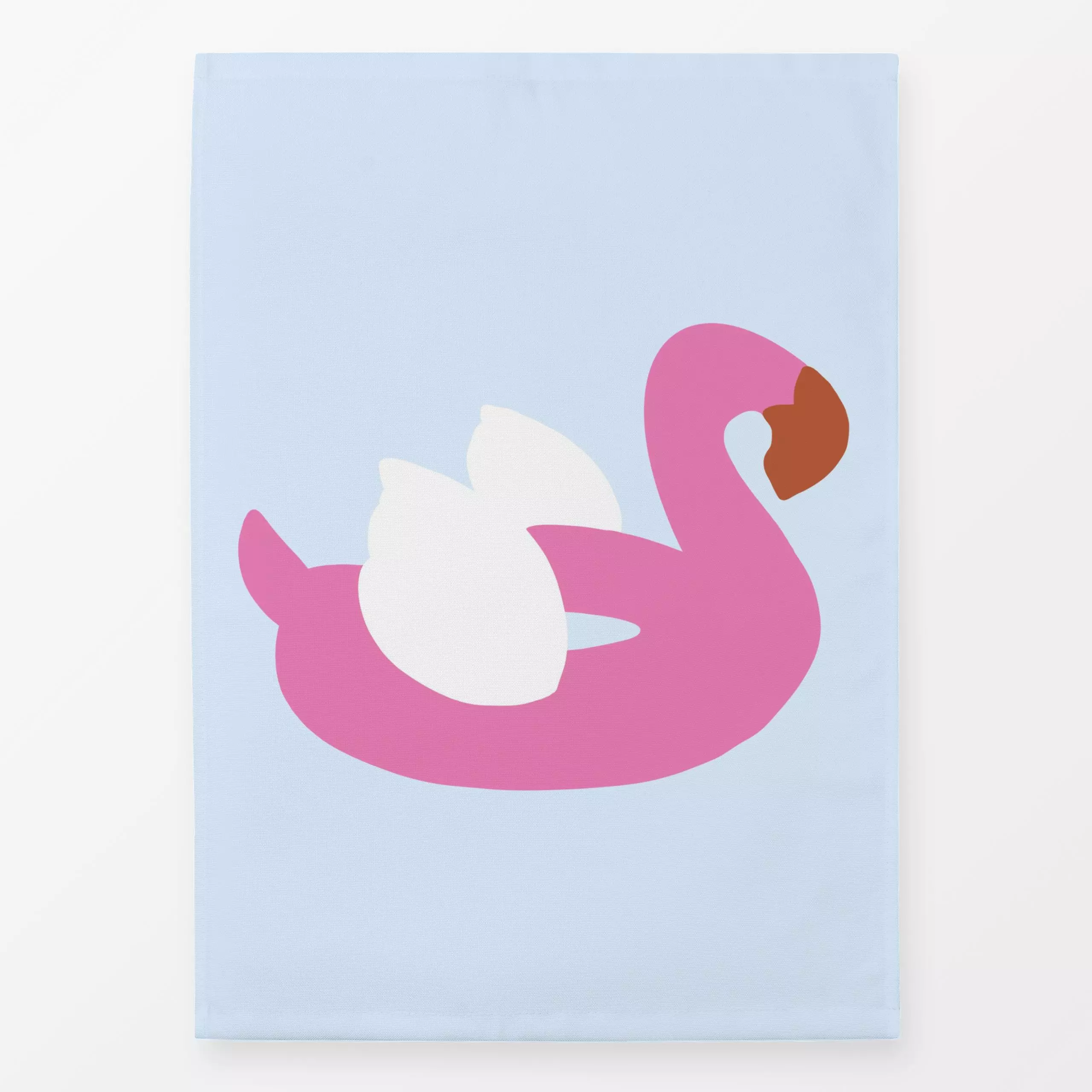 Geschirrtücher Flamingo - Sommer - von „textilwerk"; Illustration, skandinavisch, Sommer, Urlaub, bunt, minimalistisch, schl...