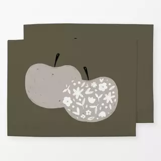 Tischset Apfel grün