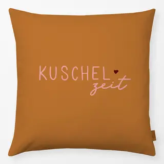 Kissen Kuschelzeit ocker