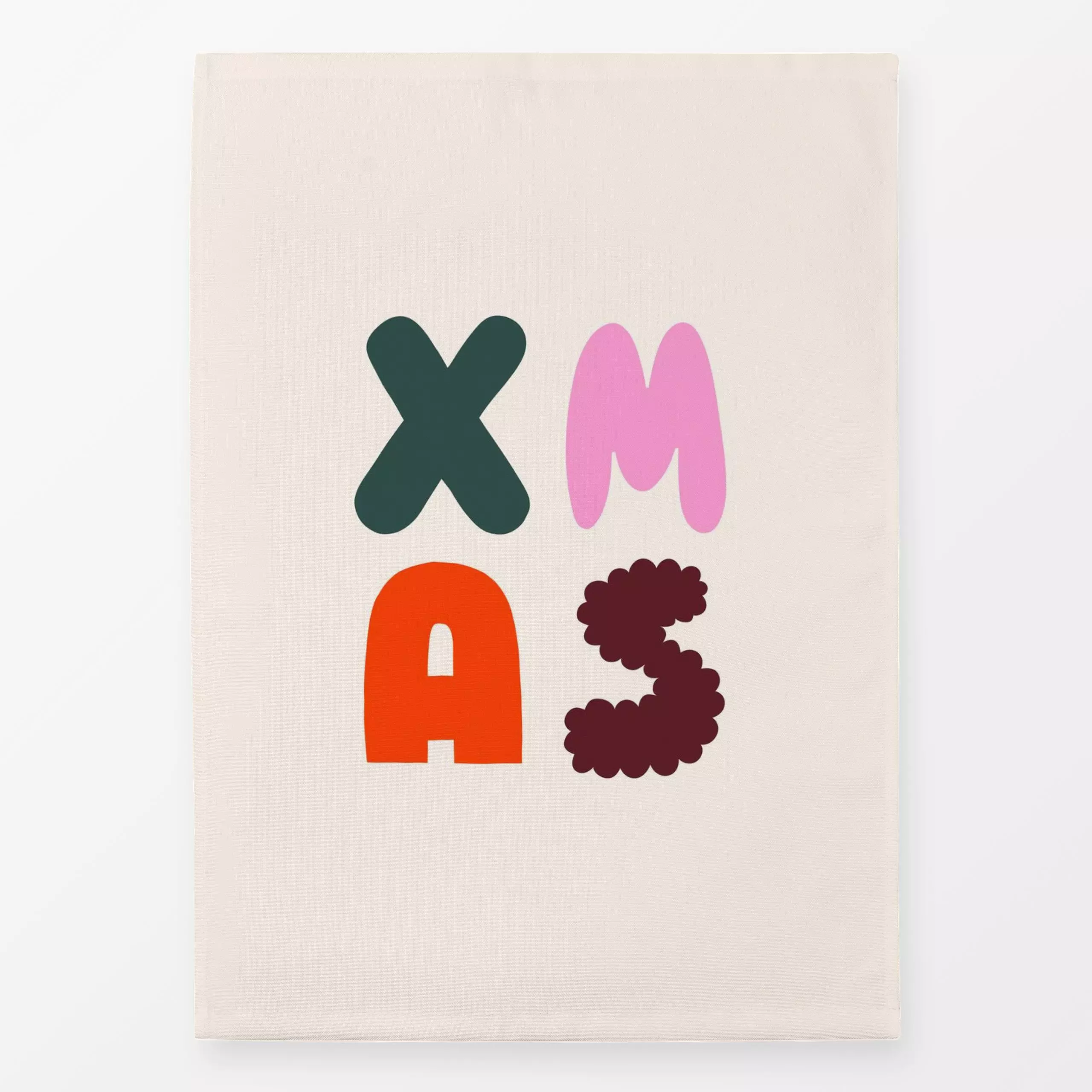 Geschirrtücher Typo XMAS - Sprüche & Schriftzüge, Weihnachten - von „Maren Gross "; Merry Christmas, Weihnachten, modern, tr...