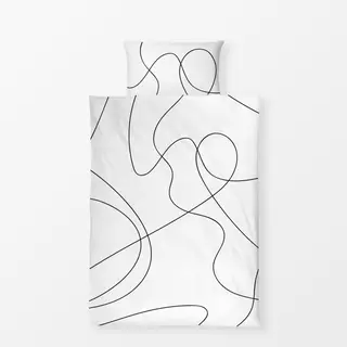 Bettwäsche Schwarze Linien