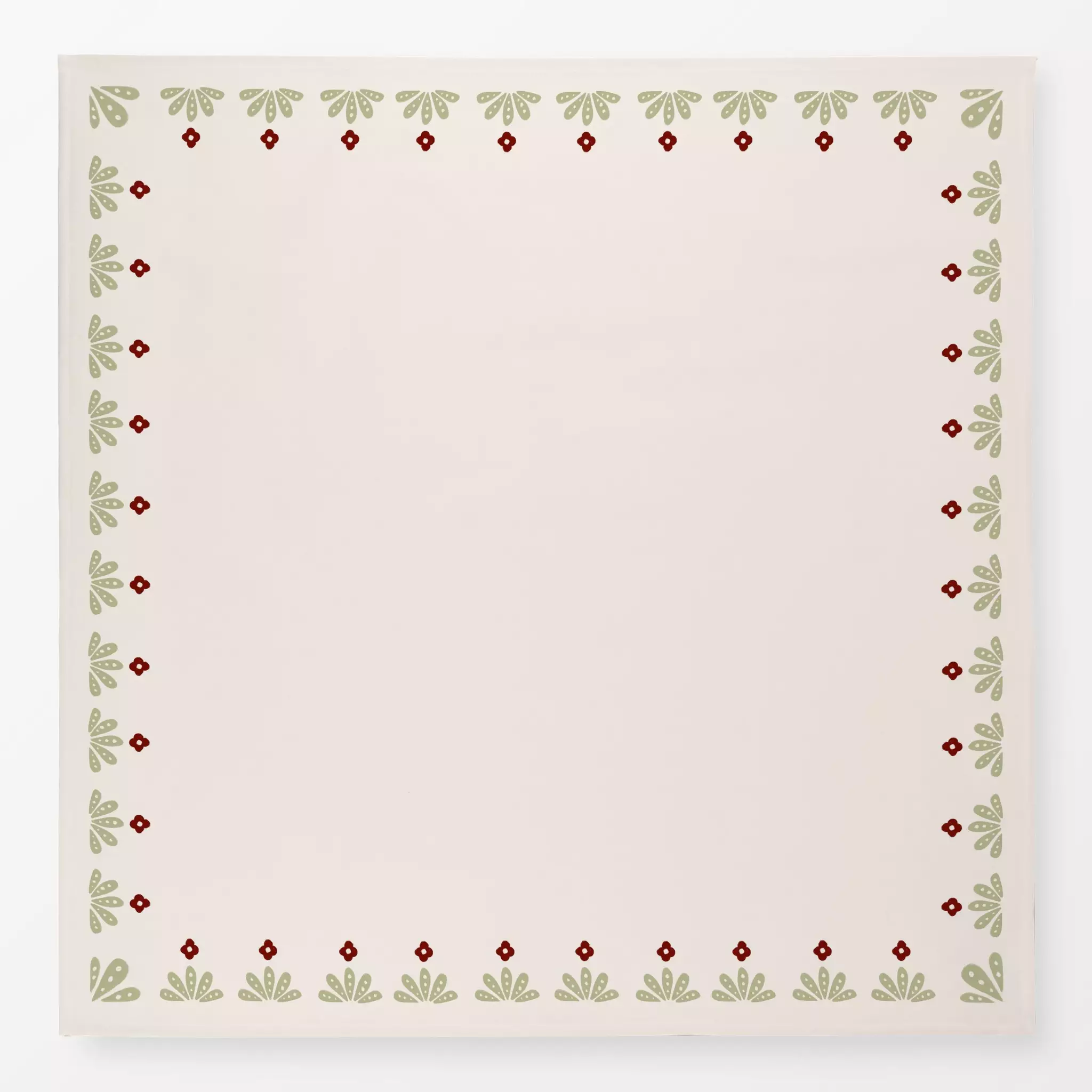 Tischdecke Tischdecke Folklore Blumen Beige