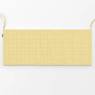 Bankauflage Karierte Wellen Gelb