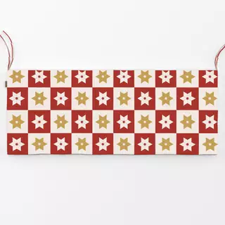 Bankauflage Star Pattern for Christmas