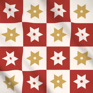 Meterware Star Pattern for Christmas