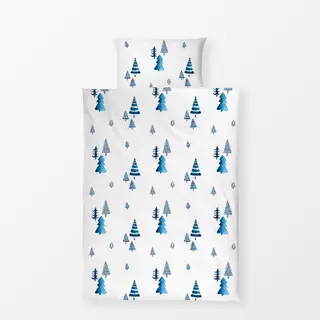 Bettwäsche Tannenwald - blau