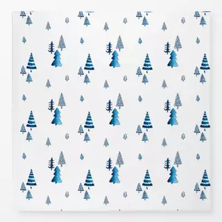 Tischdecke Tannenwald - blau