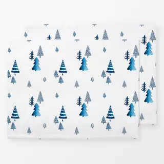 Tischset Tannenwald - blau
