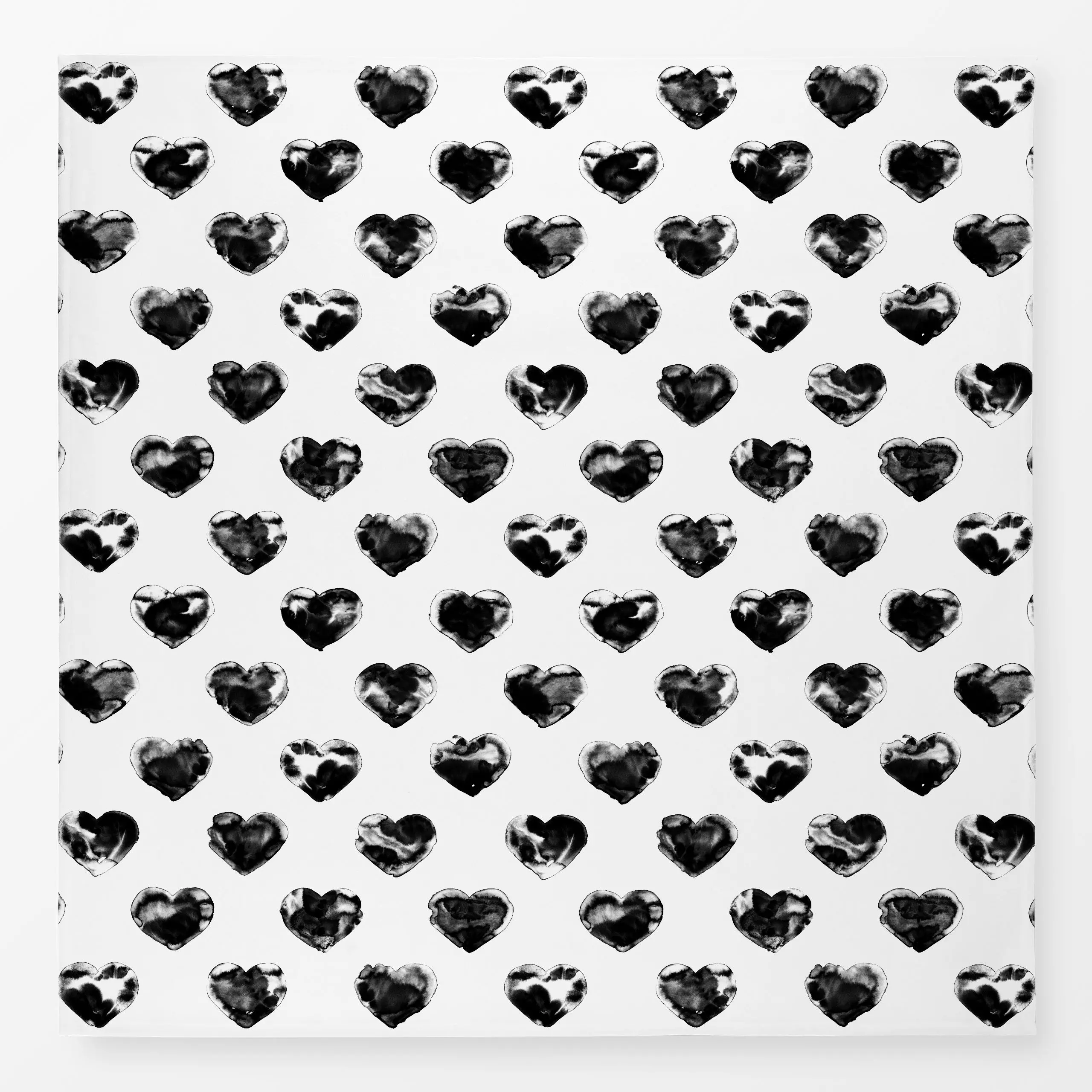 Tischdecke Beherzt 1 - Symbole & Muster - von „Primus Pattern"; Wasserfarben, Love, Herzen, Valentinstag, Liebe, Herz, verli...