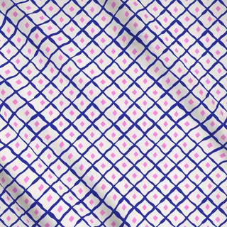 Meterware Cool Boho Mesh Pattern blue