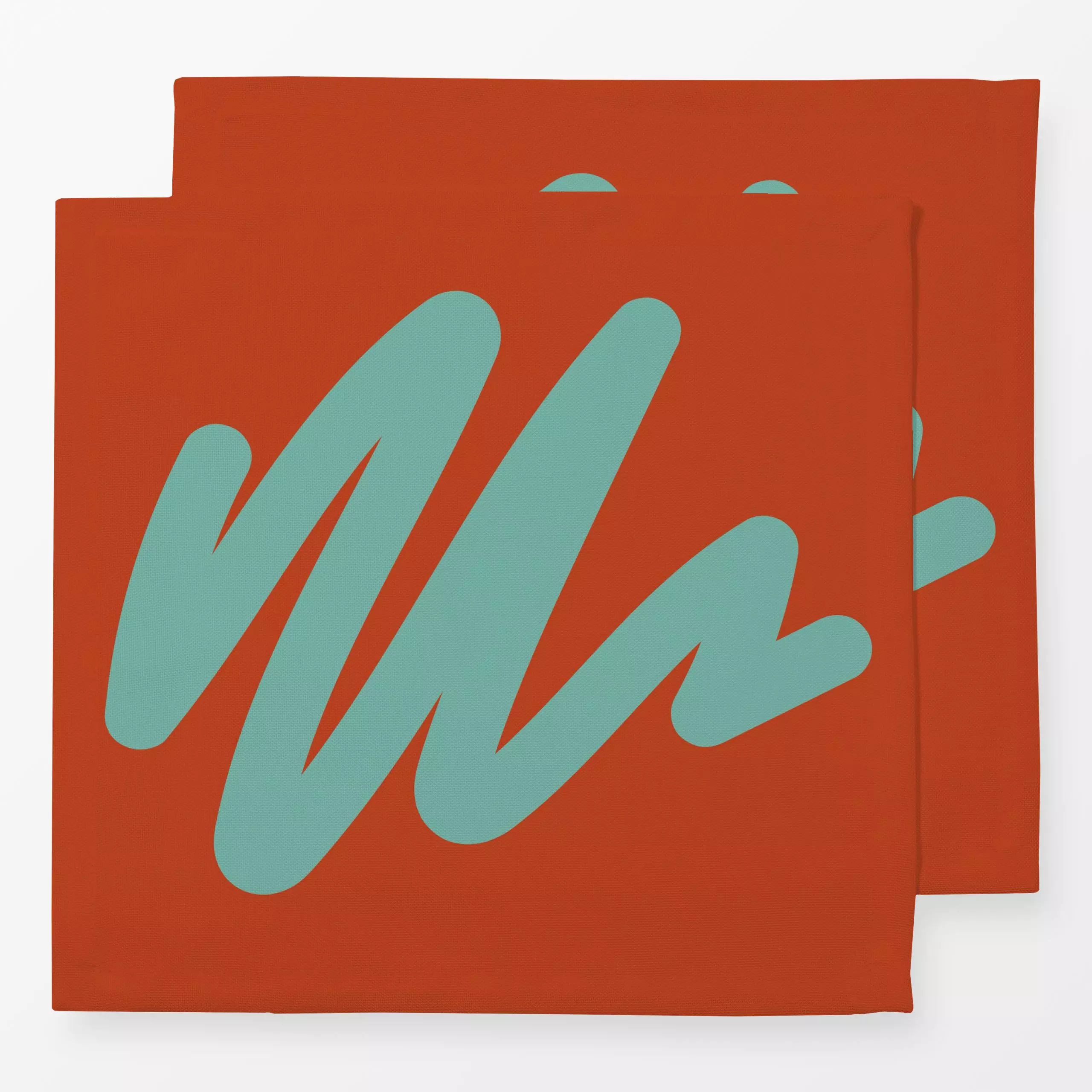 Servietten Farbfreude Script B 2 - Symbole & Muster - von „Primus Pattern"; minimal, Geometrisch, Handschrift, scribble, spr...