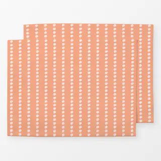 Tischset Coastal summer Punkte apricot