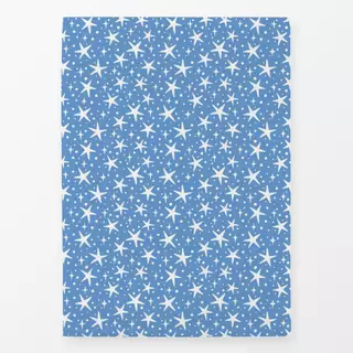 Geschirrtuch festive stars - blue