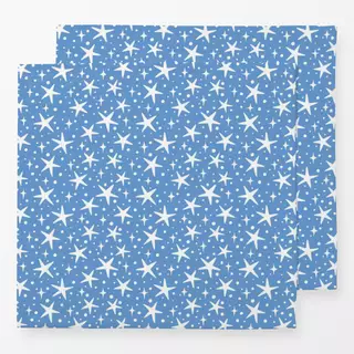Servietten festive stars - blue