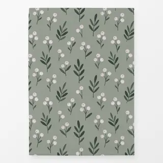 Geschirrtücher Winterbeeren hellgrün