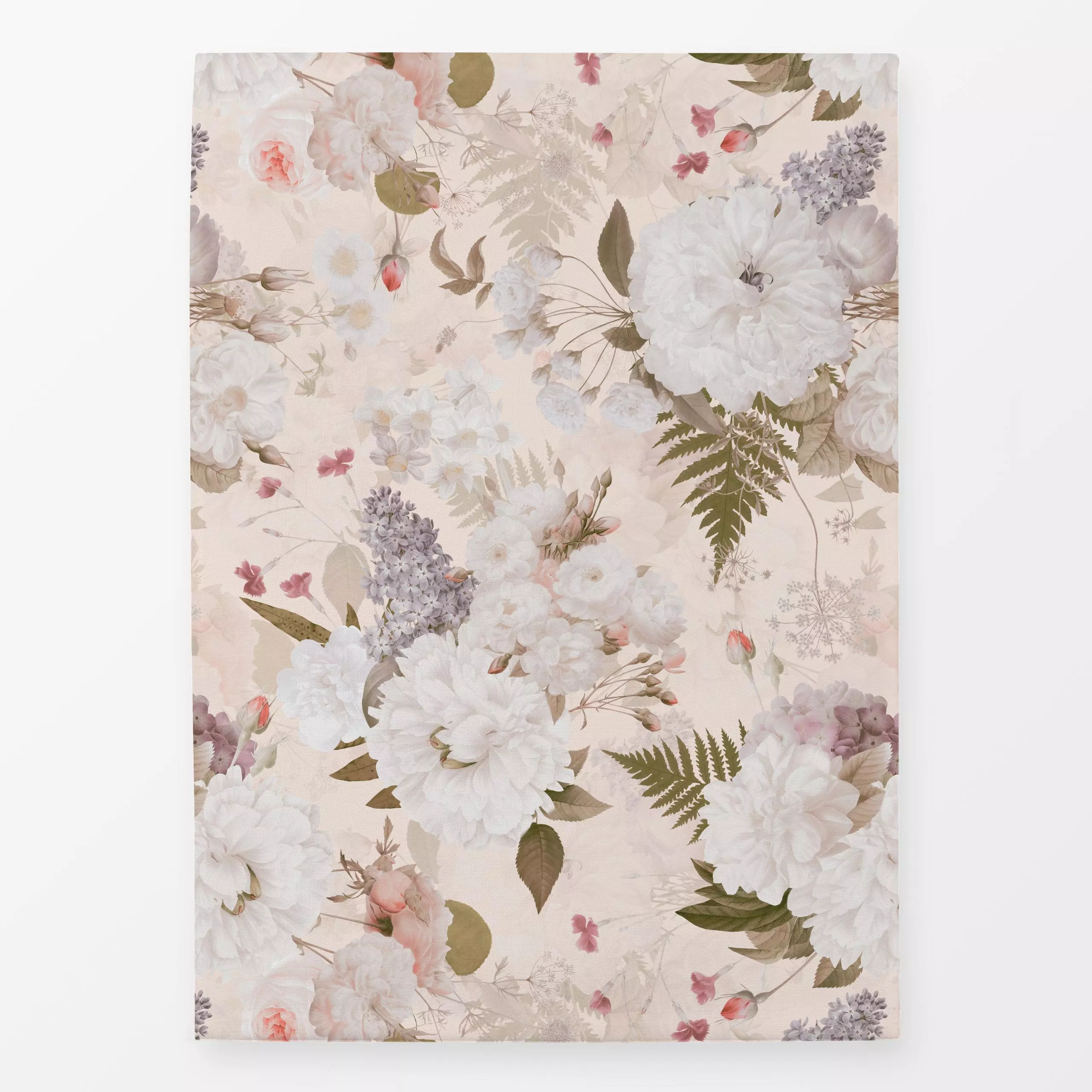 Geschirrtücher Frühlings Garten - Blumen & Florales, Pflanzen & Botanik - von „Uta Naumann"; boho, Blätter, Farn, Rosen, Gar...