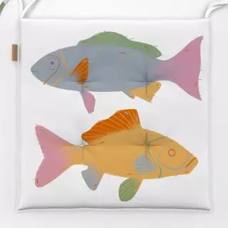 Sitzkissen Fische